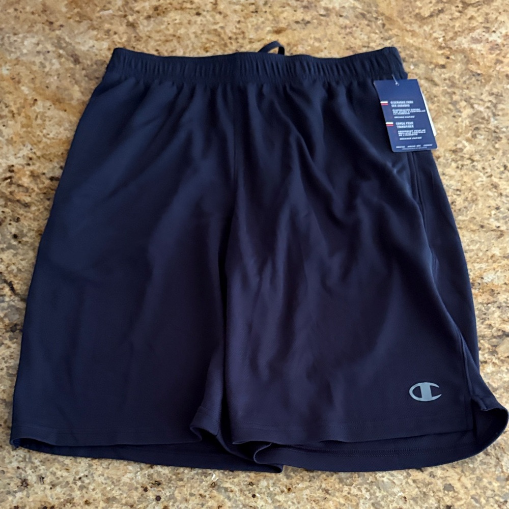 Champion Men's Dark Blue Athletic Shorts